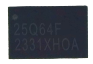 64Mbit 1.8V SPI NOR Quad I/O, DFN8 2x3x0.4mm