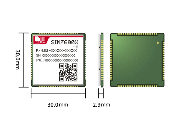 The SIM7600-H series is the LTE Cat 4 module which supports wireless communication modes of LTE-TDD/ LTE-FDD/HSPA+/GSM/GPRS/EDGE etc. It supports maximum 150Mbps downlink rate and 50Mbps uplink rate.