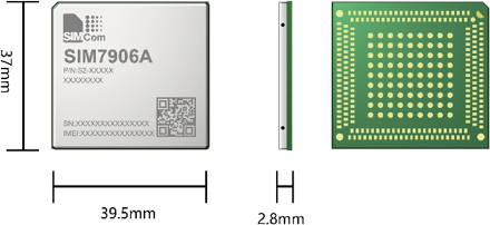 SIM7906A is the LTE Cat 6 module which supports wireless communication modes of LTE-TDD/LTE-FDD/HSPA+. It supports maximum 300Mbps downlink rate and 50Mbps uplink rate.
