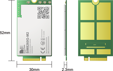 SIM8260G-M2 is a Multi-Band 5G NR/LTE-FDD/LTE-TDD/HSPA+ module which supports R16 5G NSA/SA.
