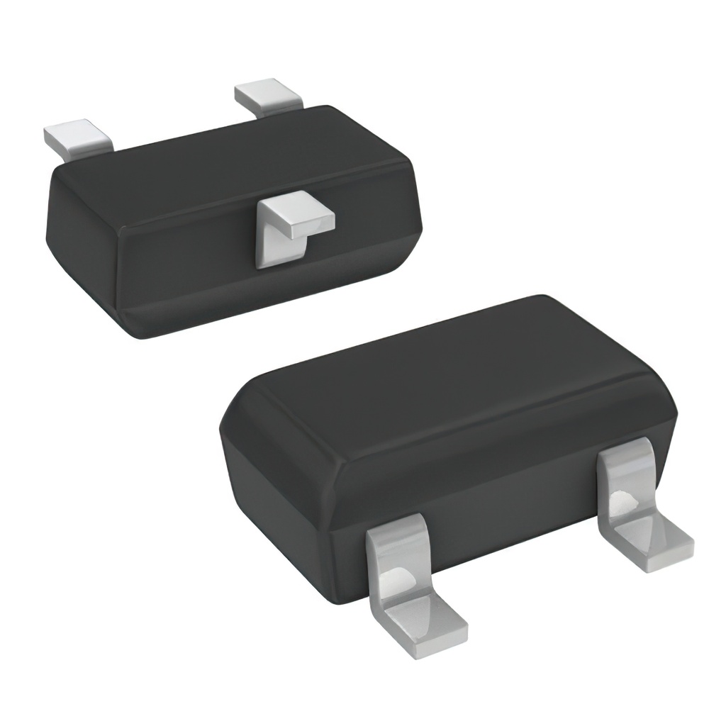 Planar Schottky barrier diodes are encapsulated in the SOT-23
small plastic SMD package. Single diodes and dual diodes with
different pin configuration are available.