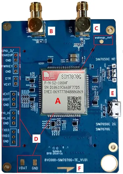 SIM7070G-TE Evaluation Board